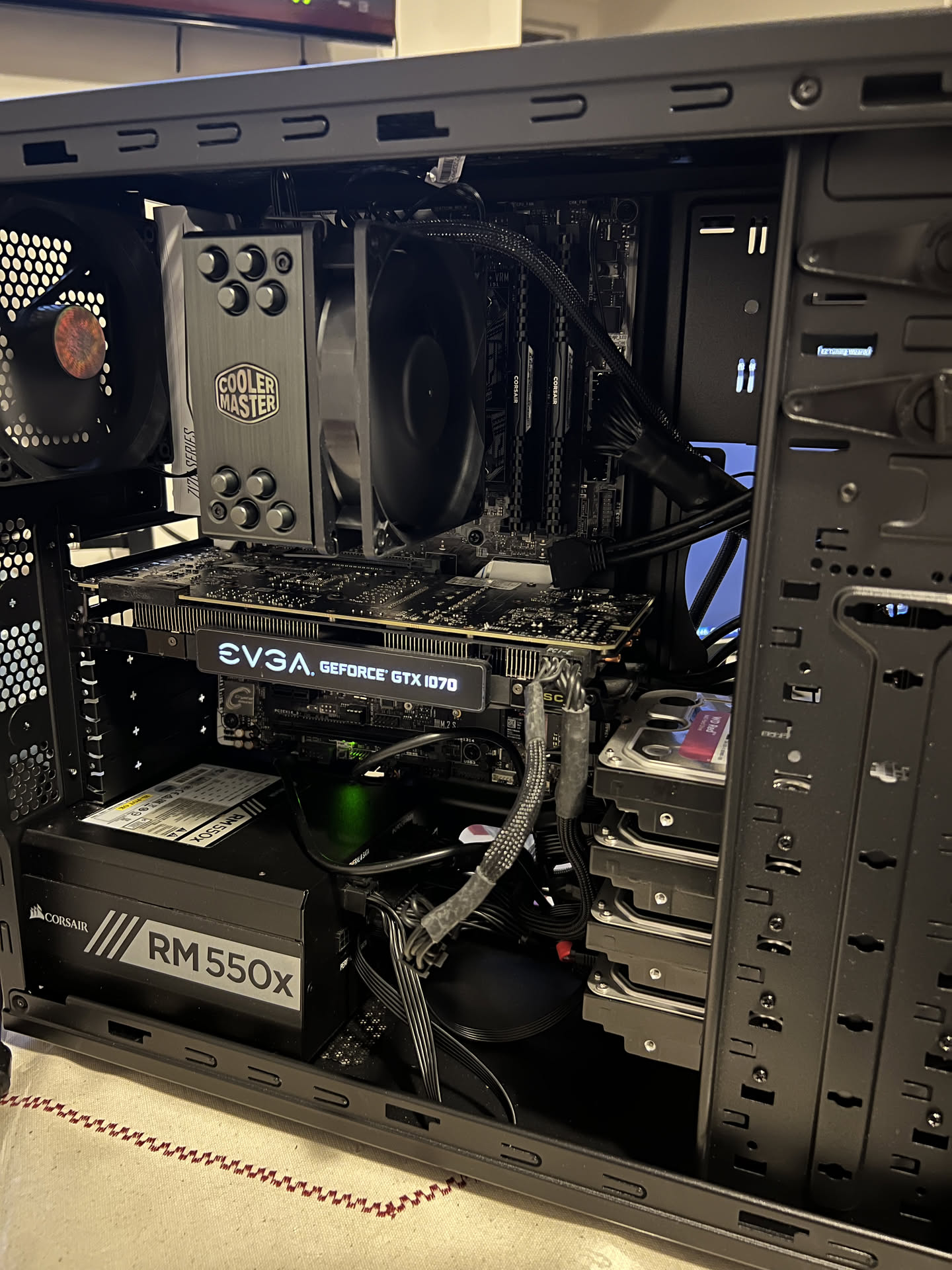 Picture of inside a computer