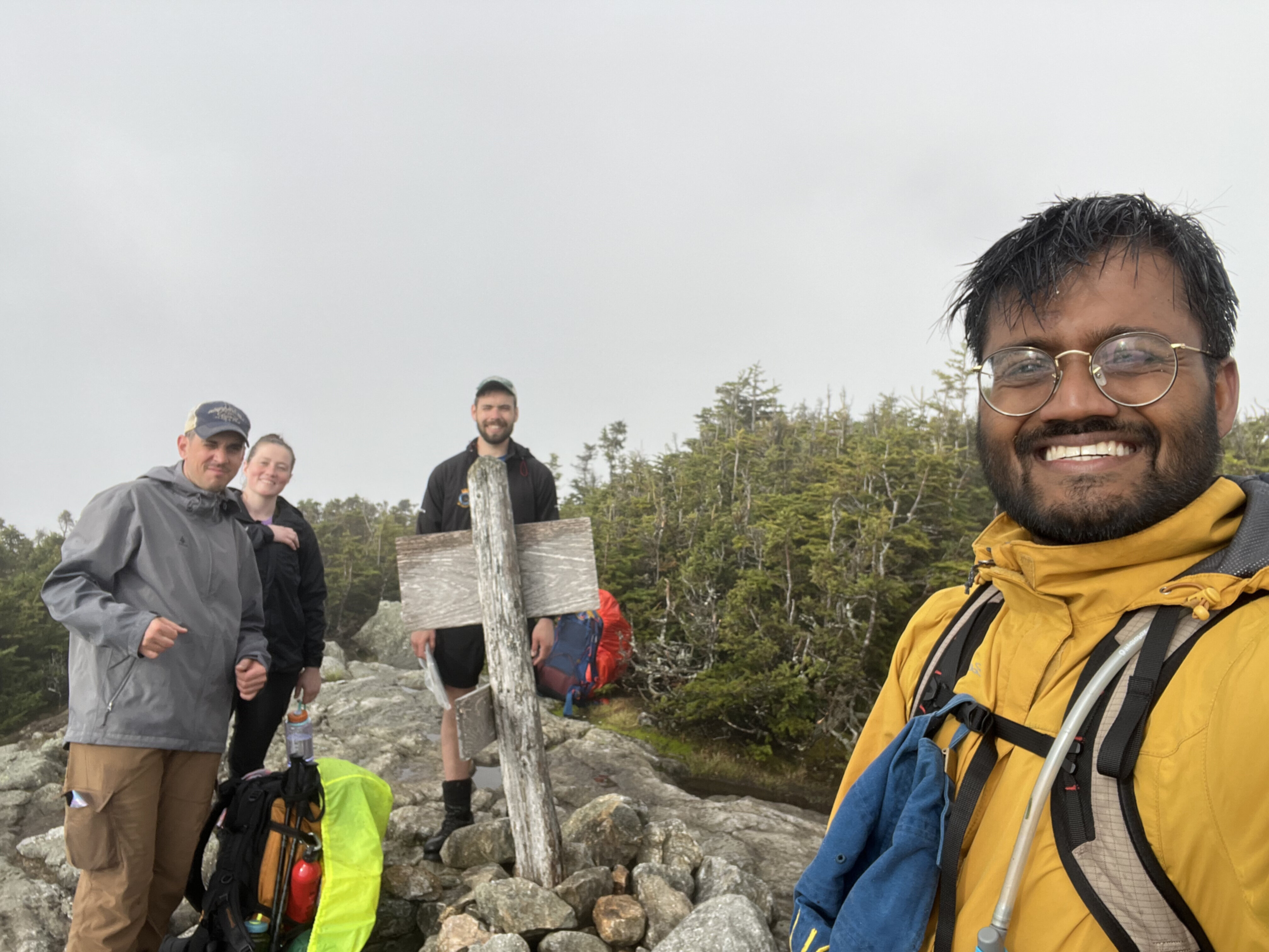 Group of 4 taking a selfie
