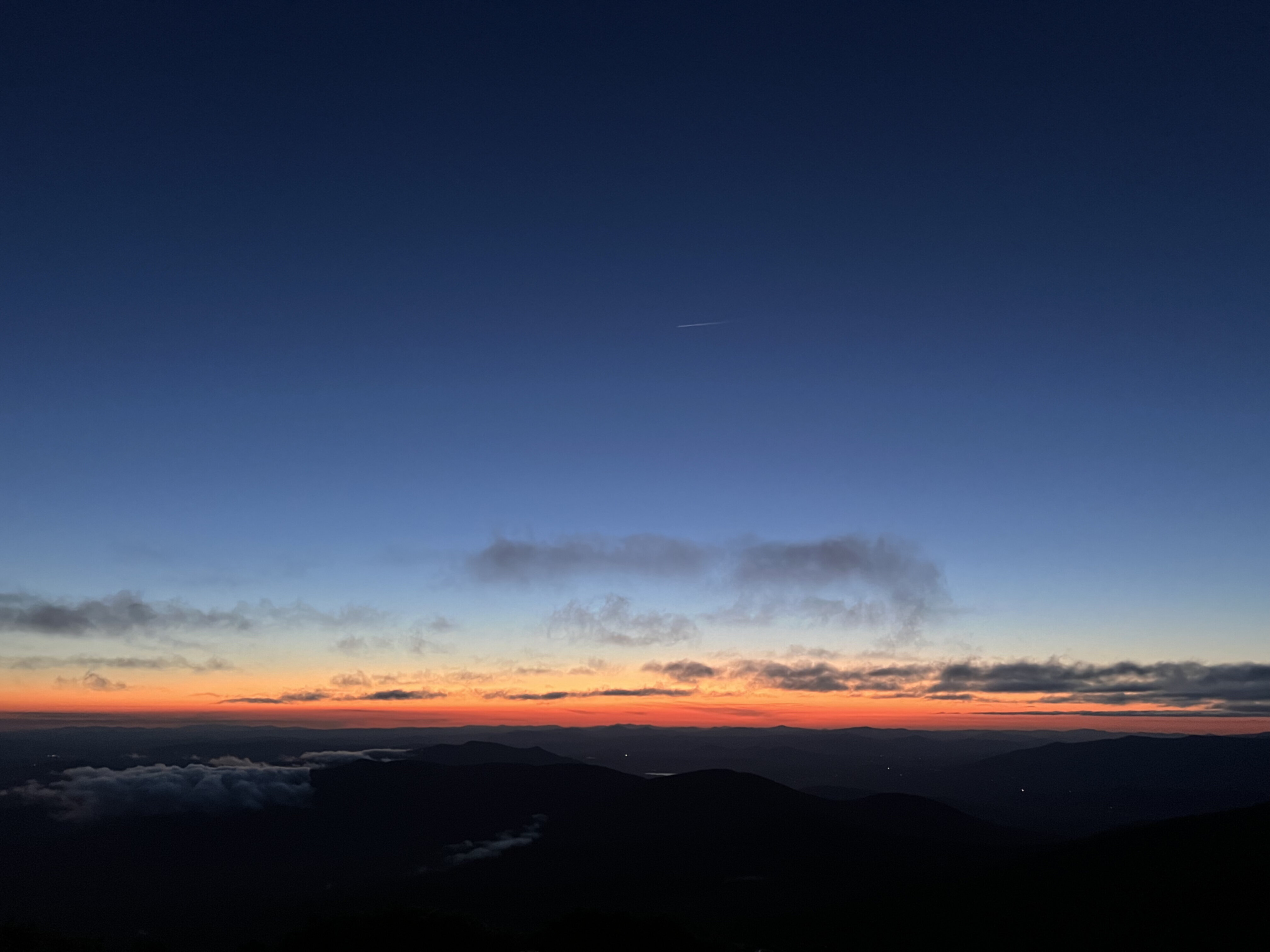 A clear sunset