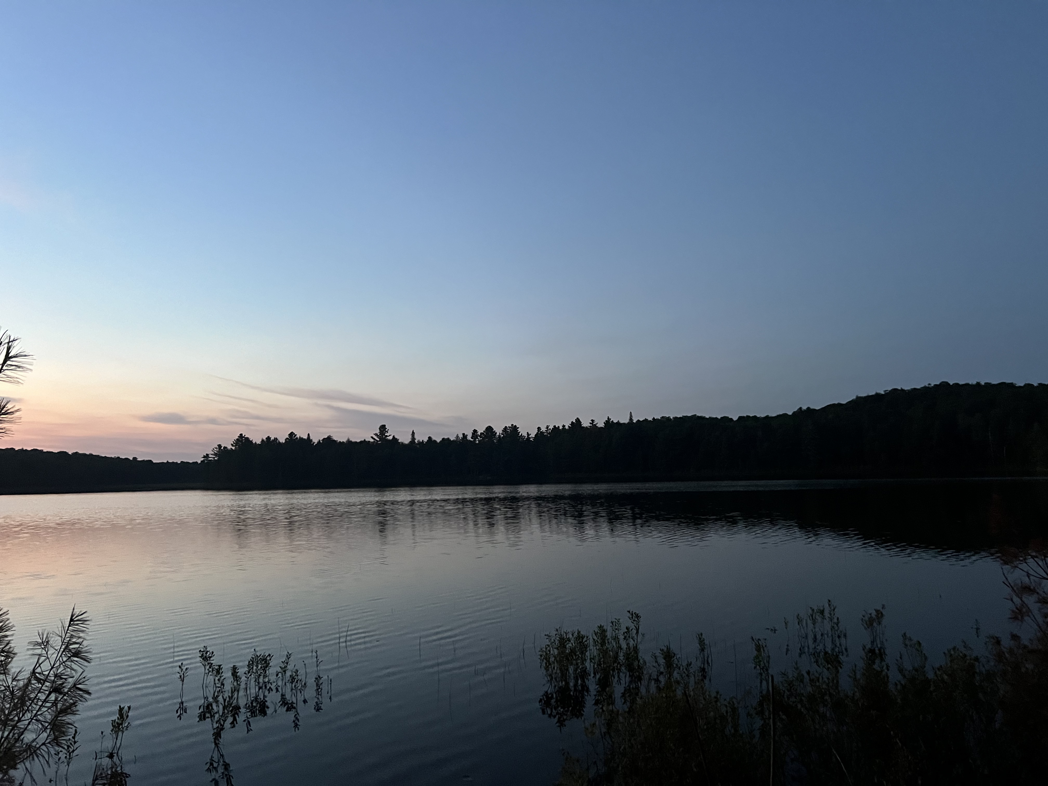 SA lake with the sun setting in the background