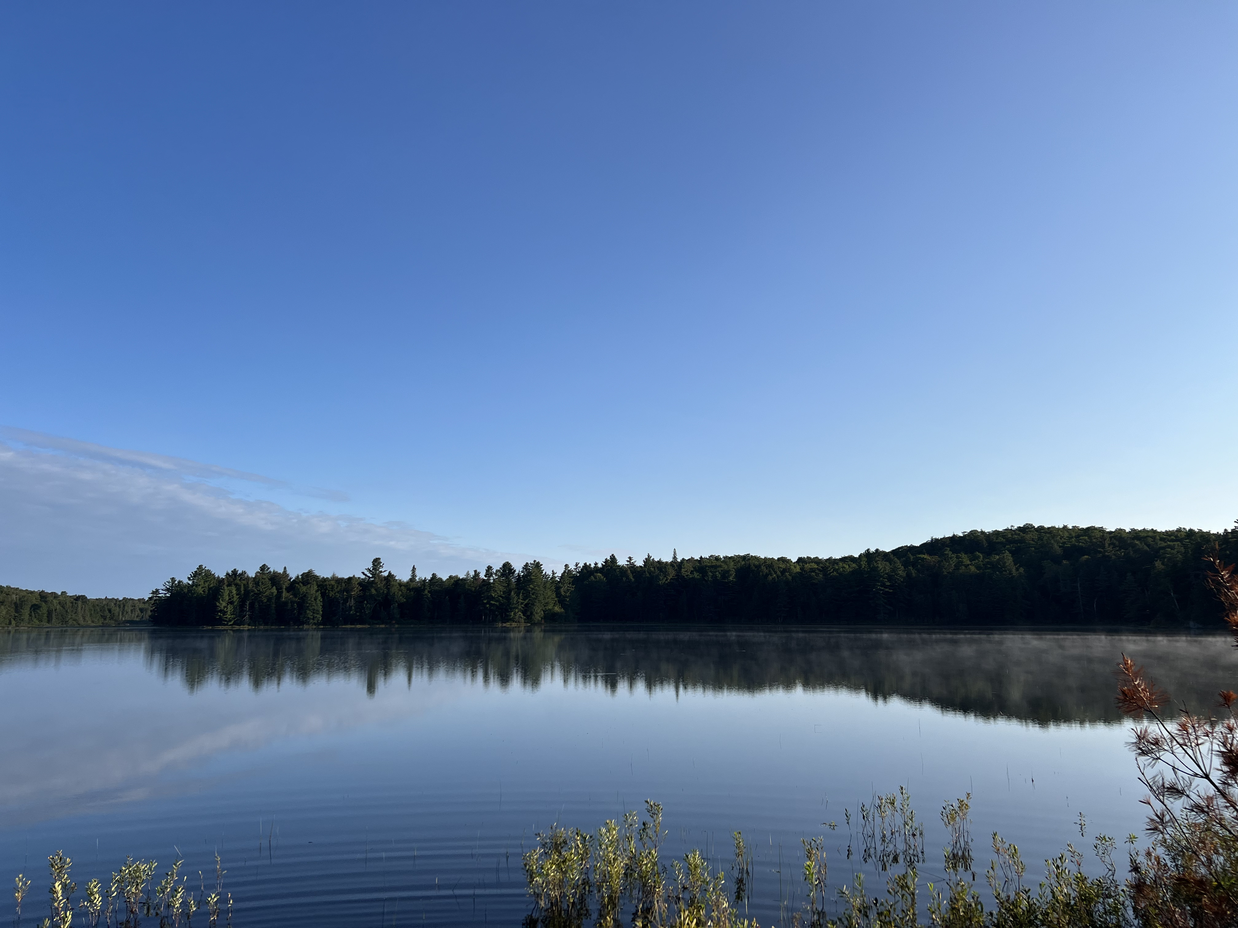 Still lake in the morning